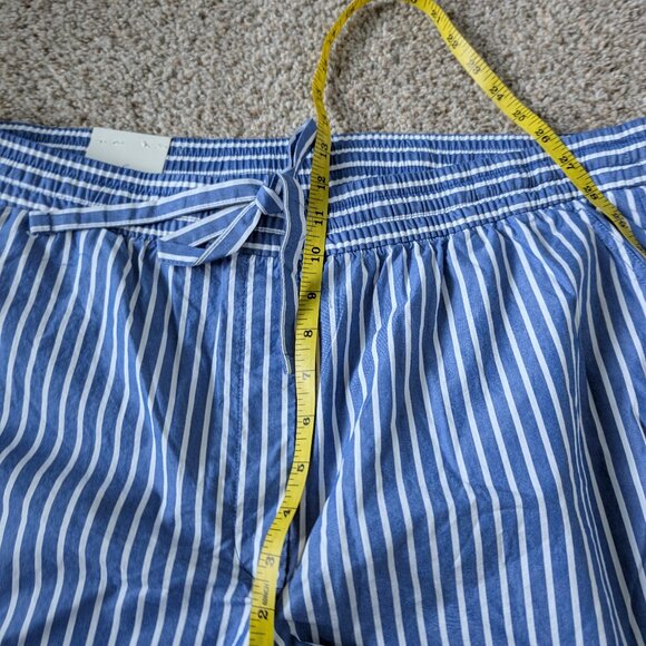 Banana Republic Blue and White Striped Cotton Shorts - Picture 6 of 7